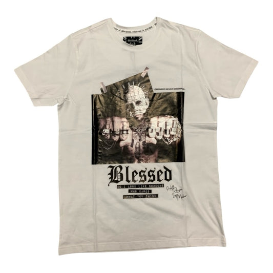 Blessed Graphic White T-Shirt Sz medium
