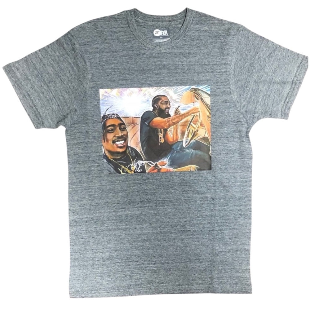 Sz small 2 pac/ Nipsey Graphic Tee
