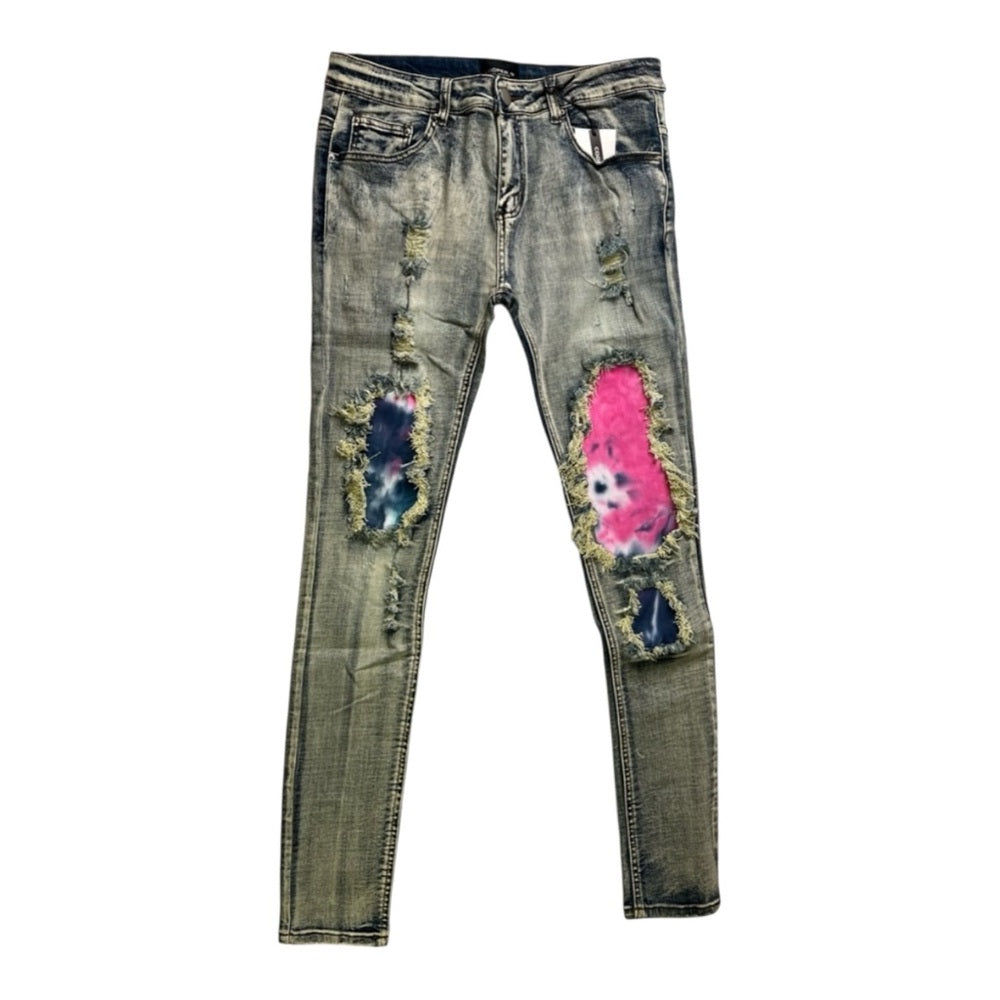 Sz Various ripped jeans blue denim