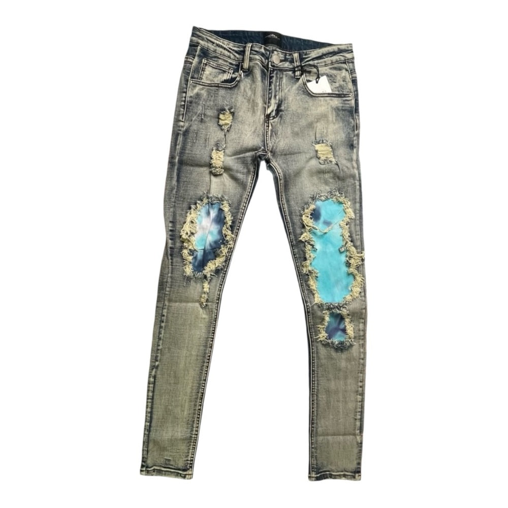Sz Various blue denim ripped