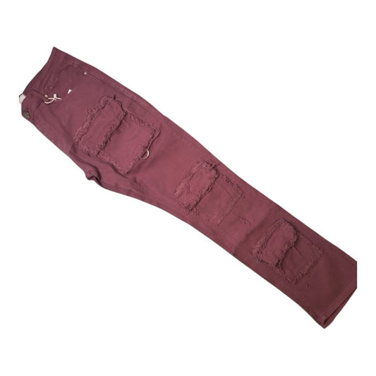 Purple stack denim jeans sz various