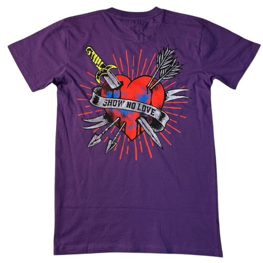 Show no love graphic tee sz various