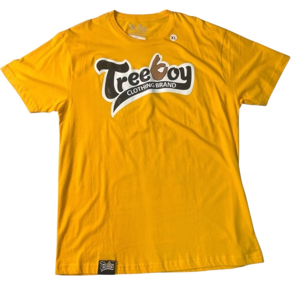 Tree boy graphic tee cheese yellow Sz Xl