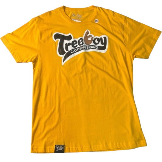 Tree boy graphic tee cheese yellow Sz Xl
