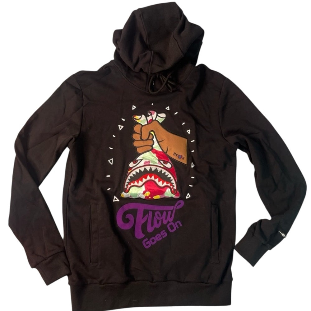 Sz medium bkys graphic hoodie black