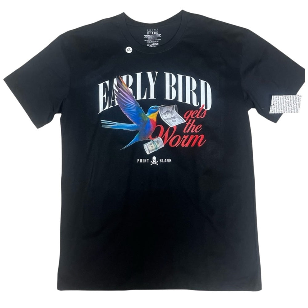 Black Early Bird T-Shirt