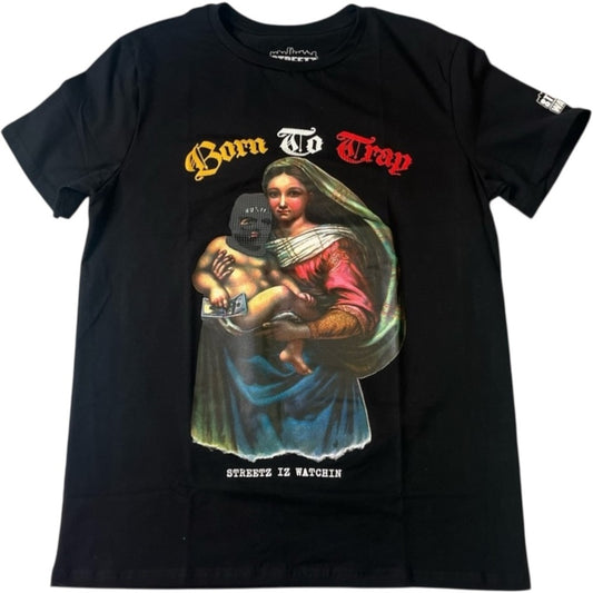 Born 2 trap graphic tee Sz Various