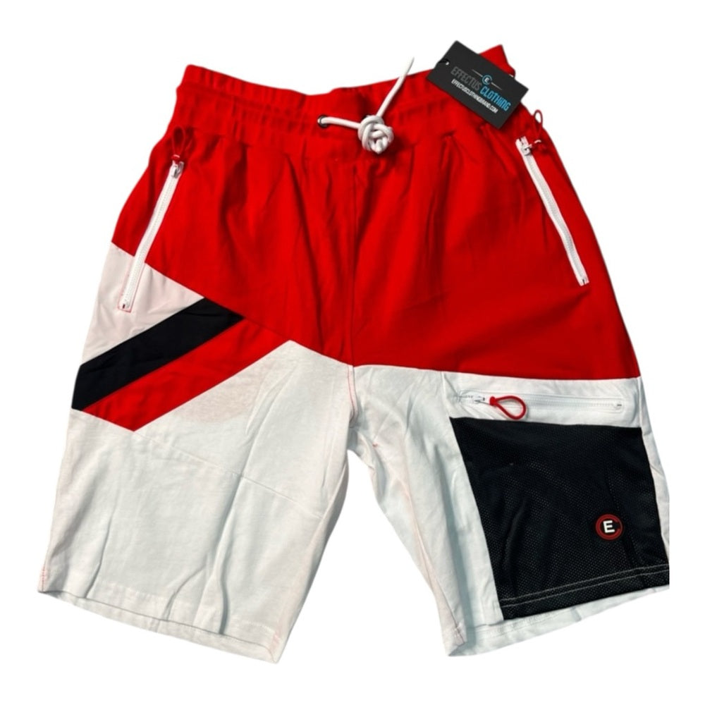 Red white design shorts Sz Various