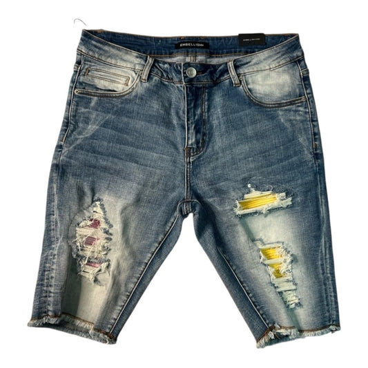 Sz 34 ripped Jean shorts muti colors