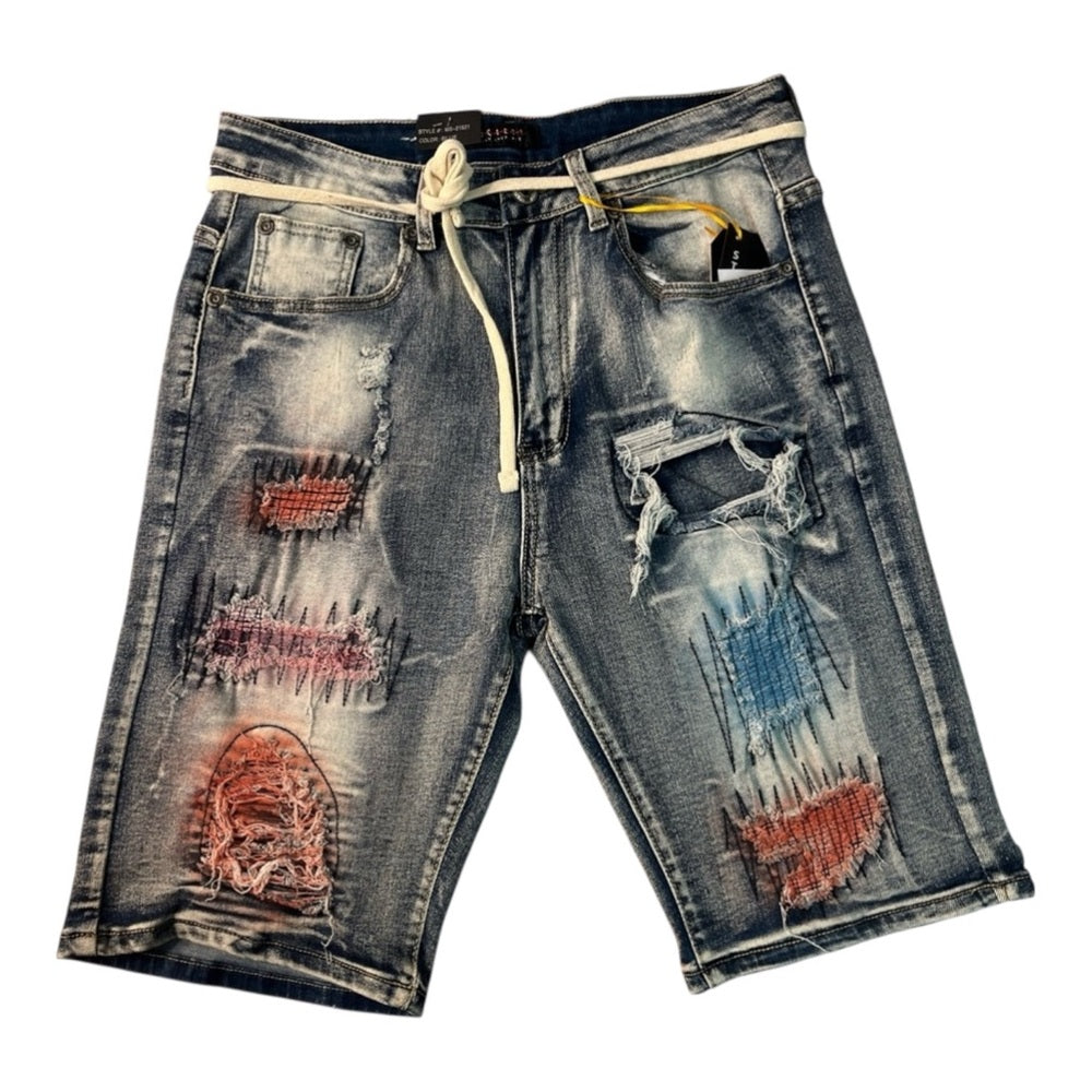 Sz various spray denim jean shorts