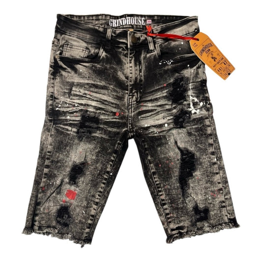 Sz 30 paint splash denim jean shorts