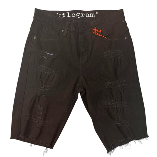 Sz 30 kilogram black shorts ripped