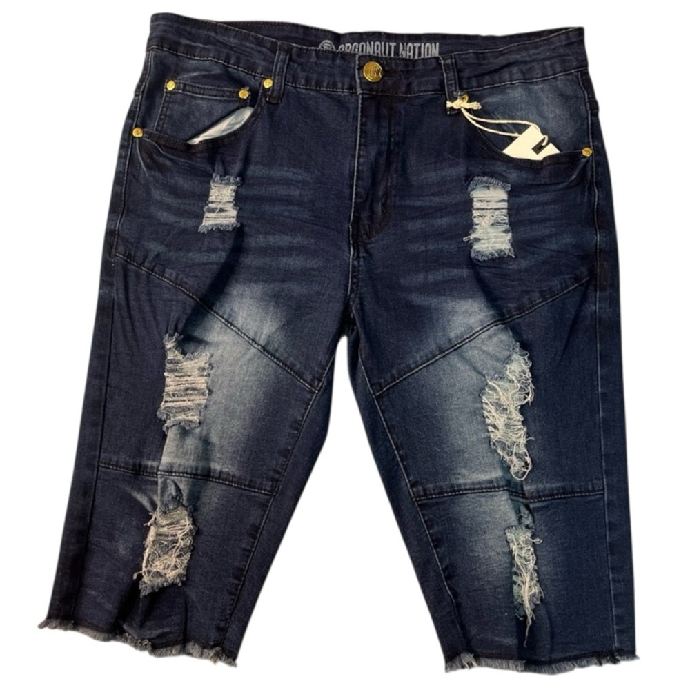 Sz 34 blue denim shorts