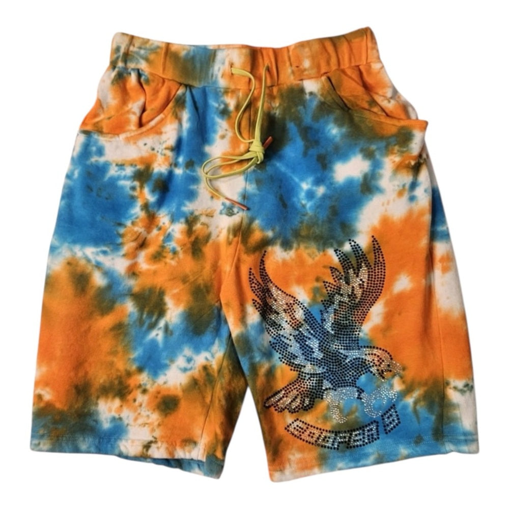 Sz large cotton tye dye shorts