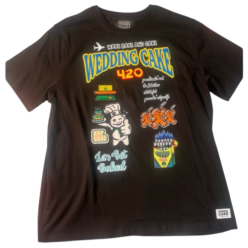 Sz 2xl wedding cake graphic tee doh boy