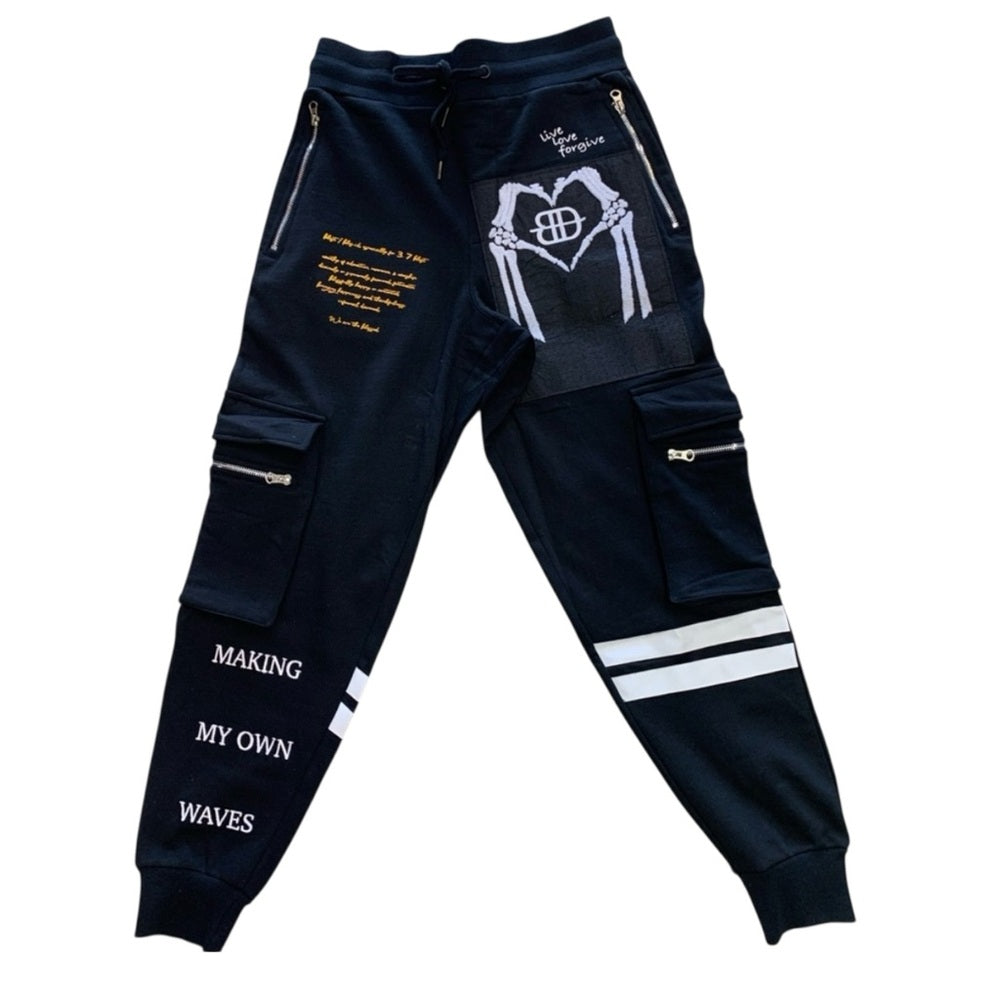 Blessed jogger zipper sweatpants Sz medium