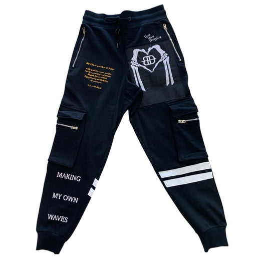 Blessed jogger zipper sweatpants Sz medium