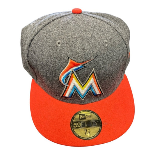 Miami marlins fitted cap sz 7 7/8