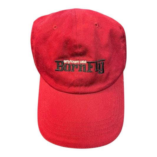 Stylish born fly red cap with BornFly logo. Perfect for casual wear