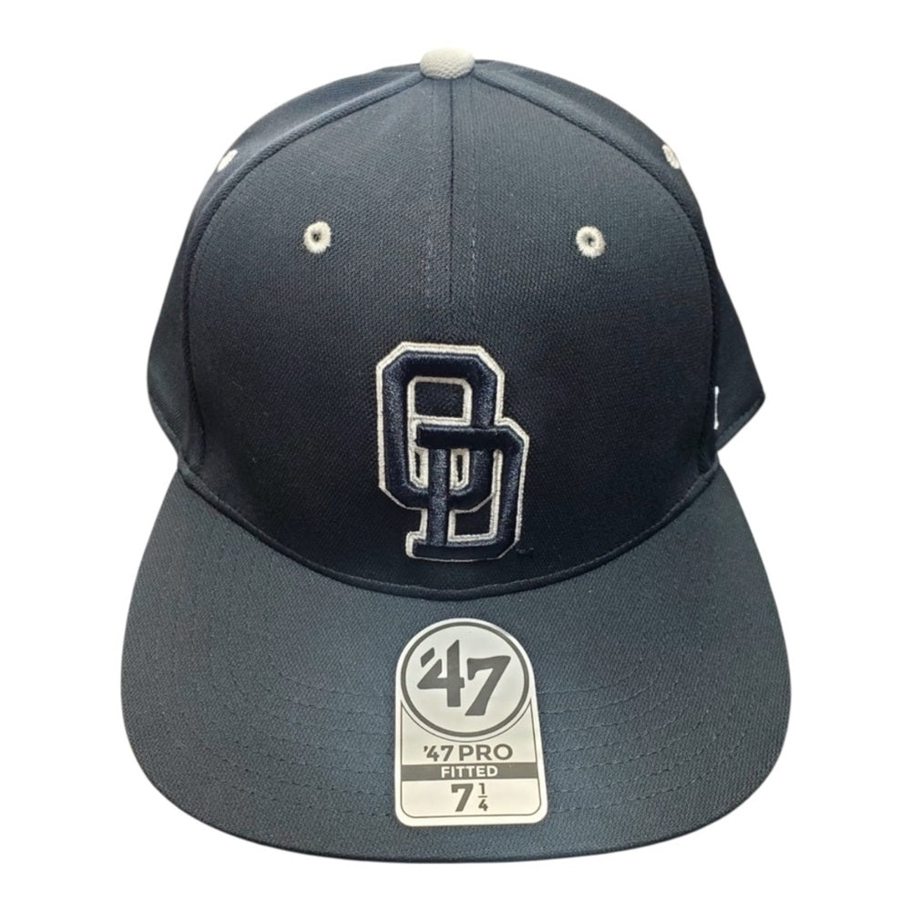 Sz 7 1/4 navy fitted cap