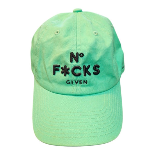 Mint Green Cap with Black Embroidery no fux given