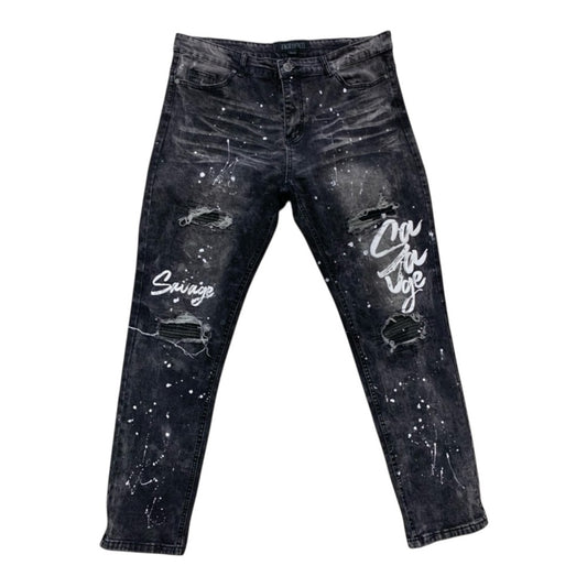 Sz 36/32 denim jeans graphic design