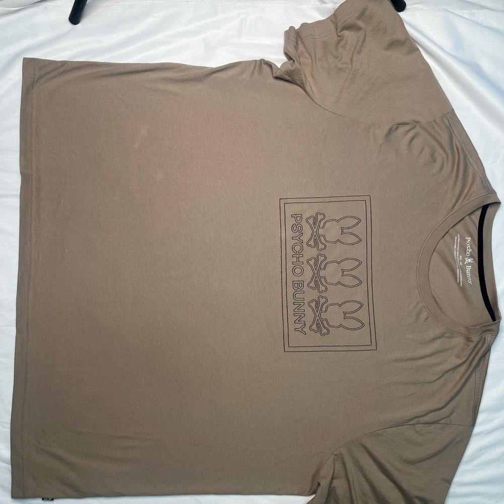 Sz 4Xl PSYCHO BUNNY MEN'S STONE TACOMA GRAPHIC T-SHIRT