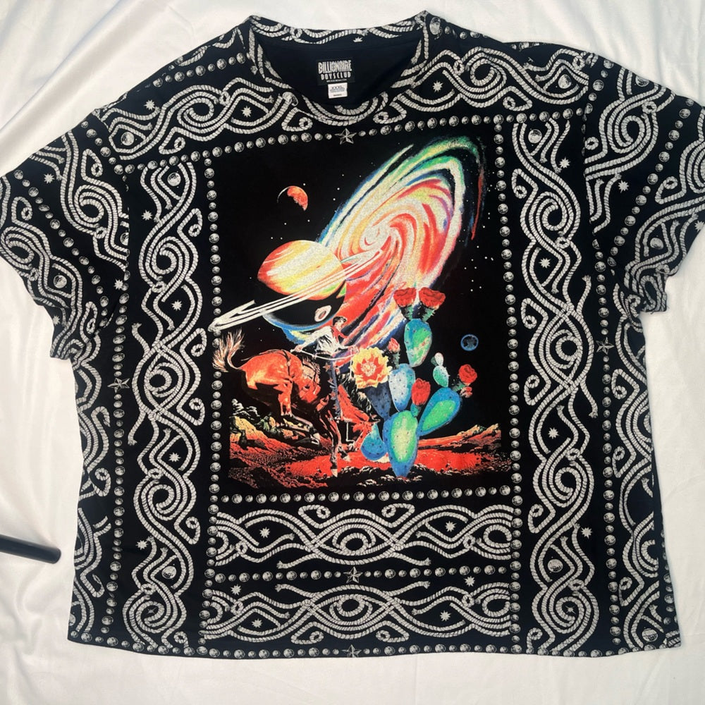 Billionaire Boys Club Black and White Graphic Tee