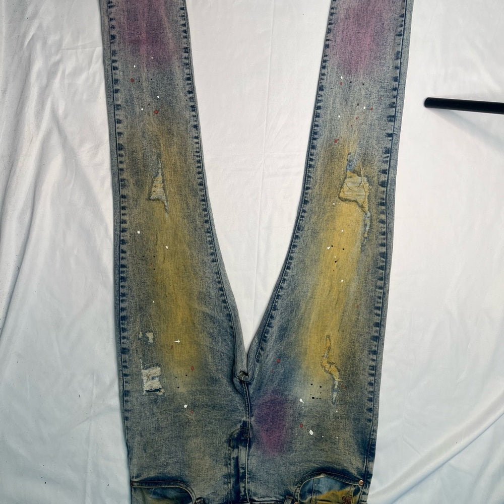 Sz Various Distressed Multicolor Jeans