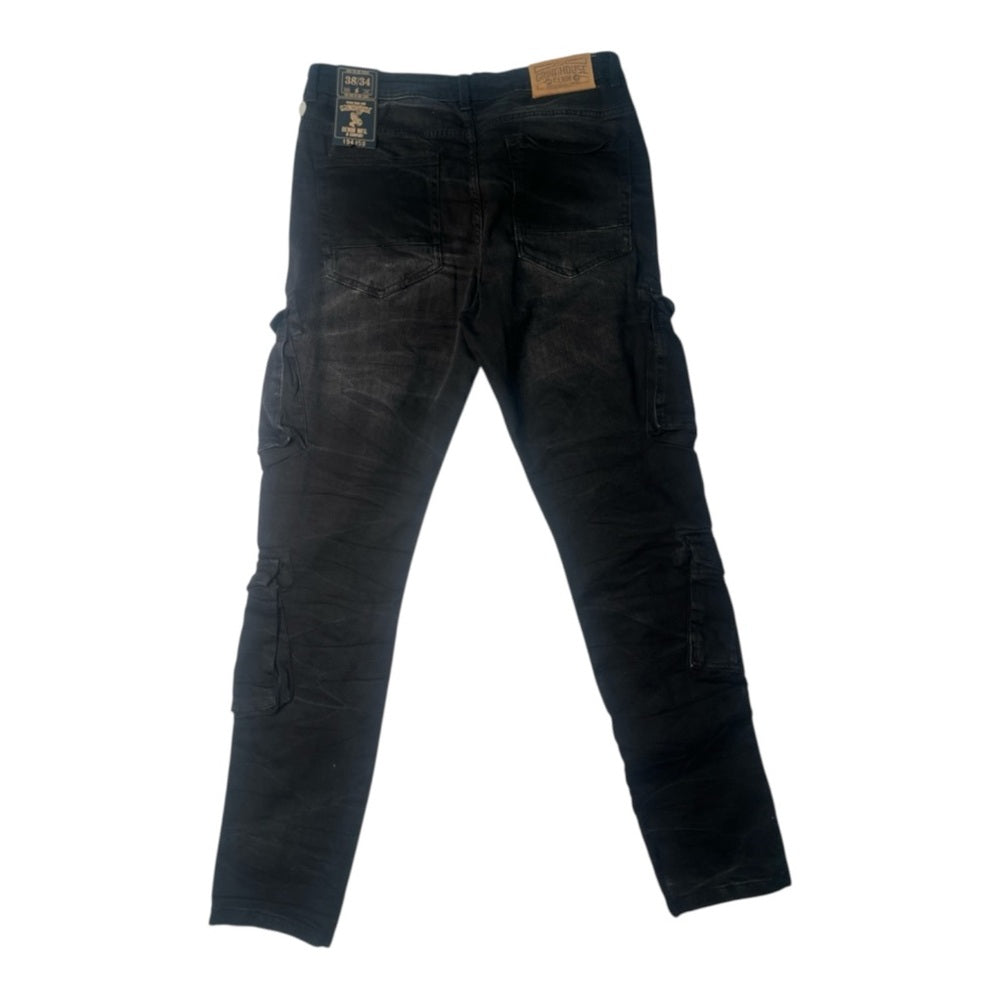 Sz various Men's Black pocket Cargo style Jeans