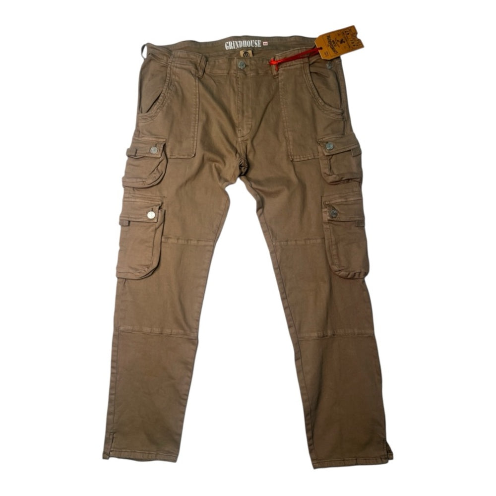 Brown Utility Sz 40 Men's pocket Cargo style Jeans