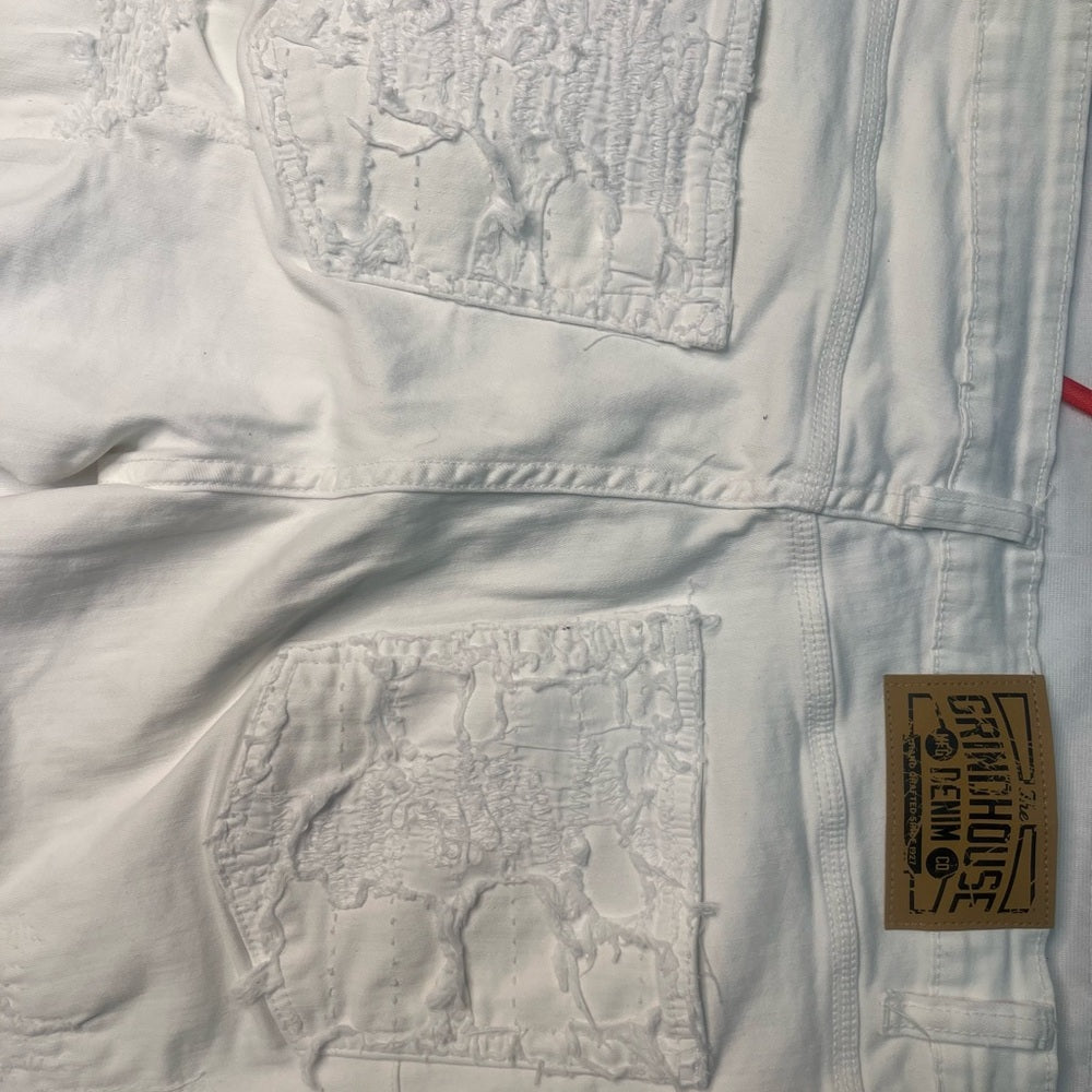 Sz various White Distressed Men Jeans