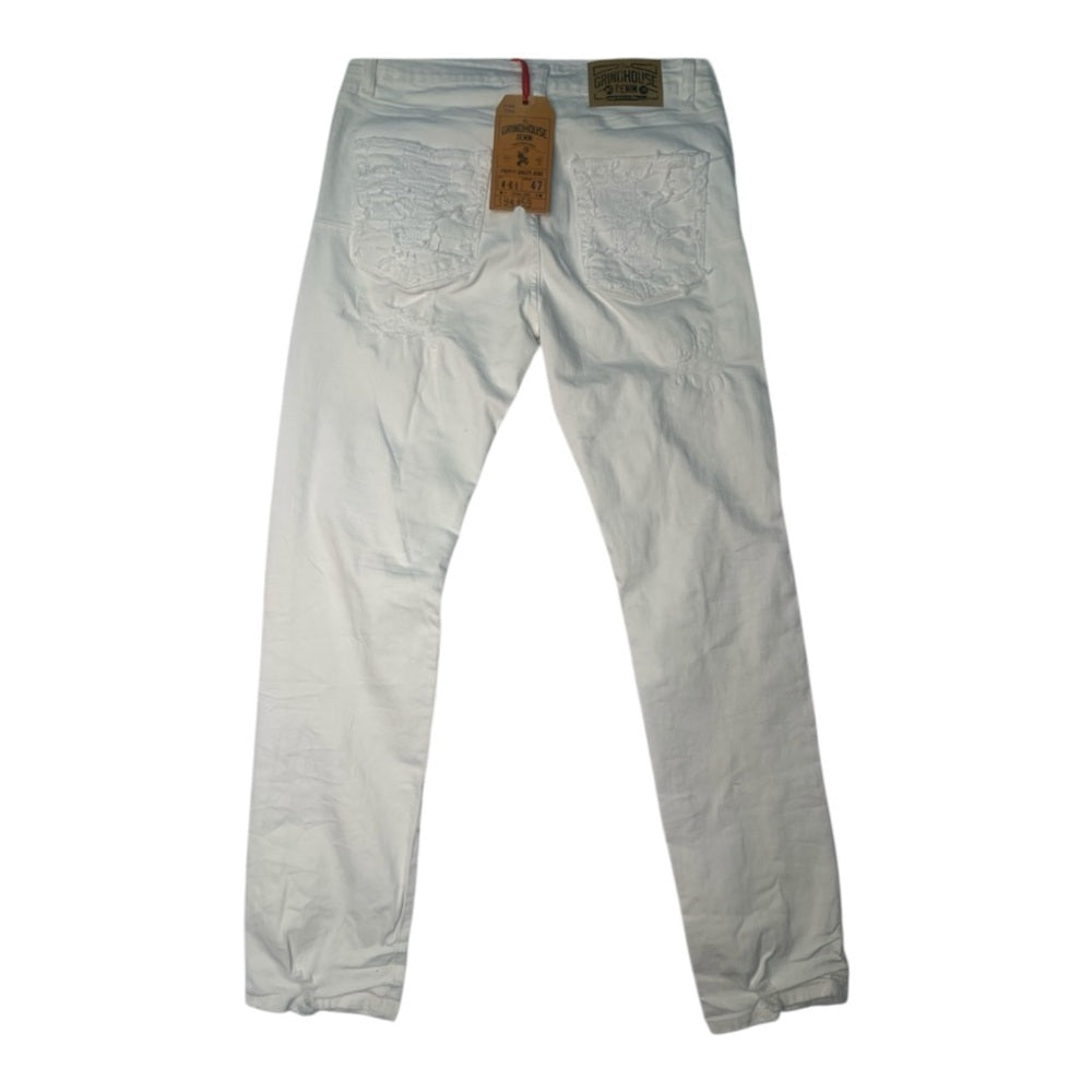 Sz various White Distressed Men Jeans