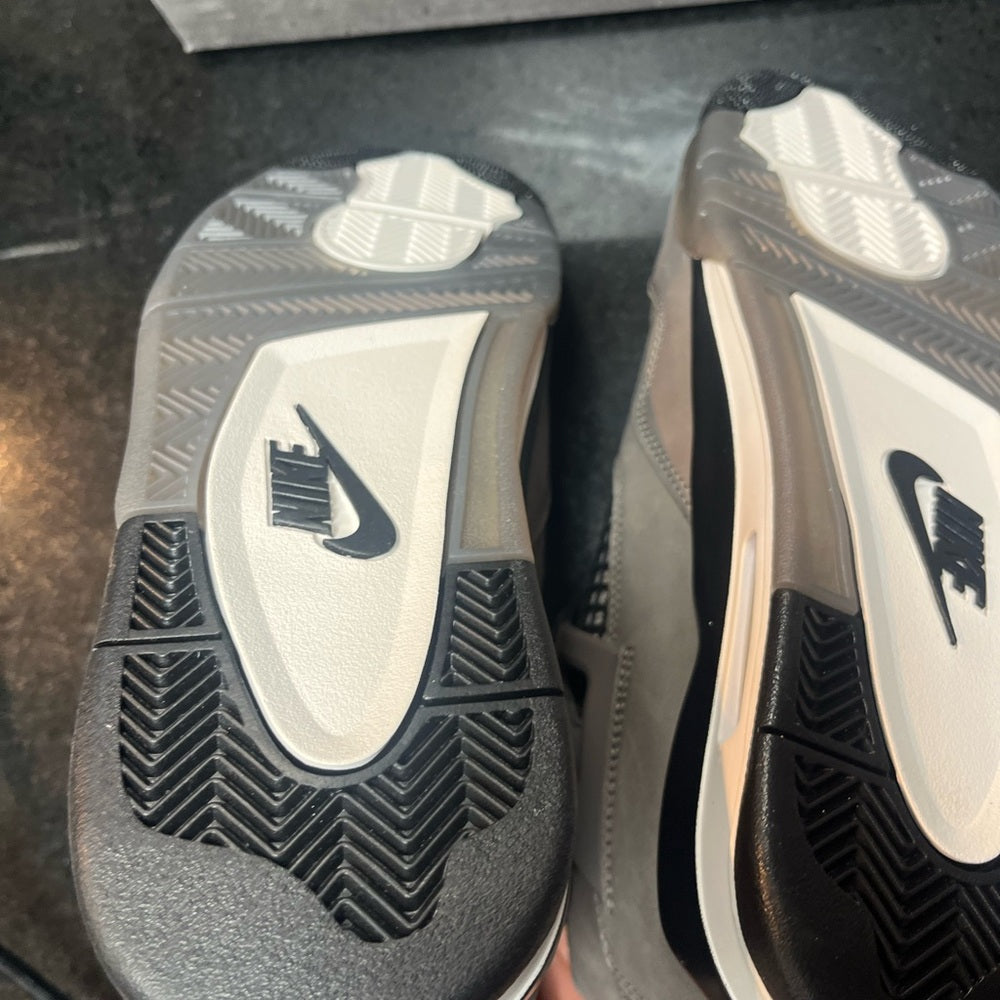 Sz 10 Jordan 4 Retro "Cave Stone and Black" Men's Shoe