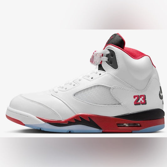 Sz Various Air Jordan 5 Retro "Fire Red Black Tongue"