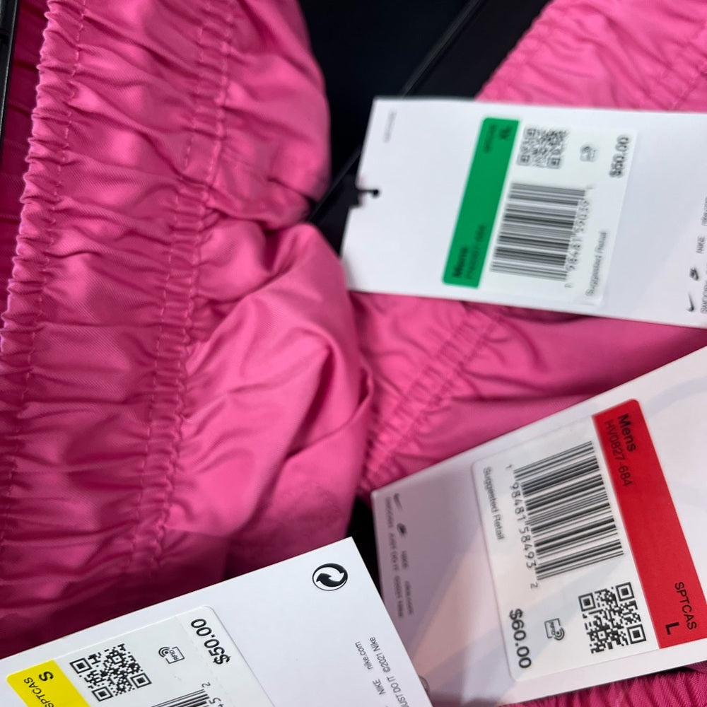 Nike Men's Club Woven Flow Shorts in Bright Pink