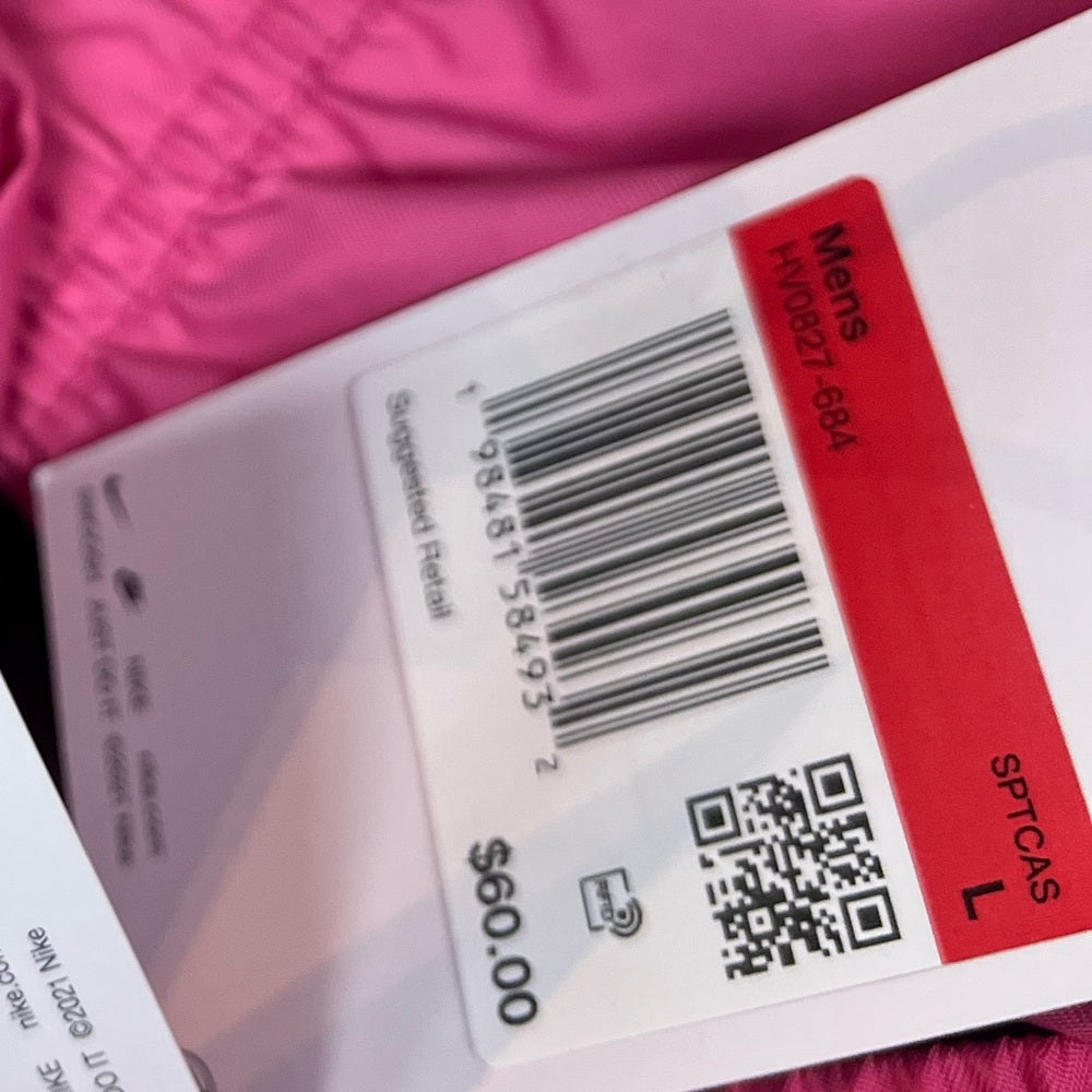 Nike Men's Club Woven Flow Shorts in Bright Pink