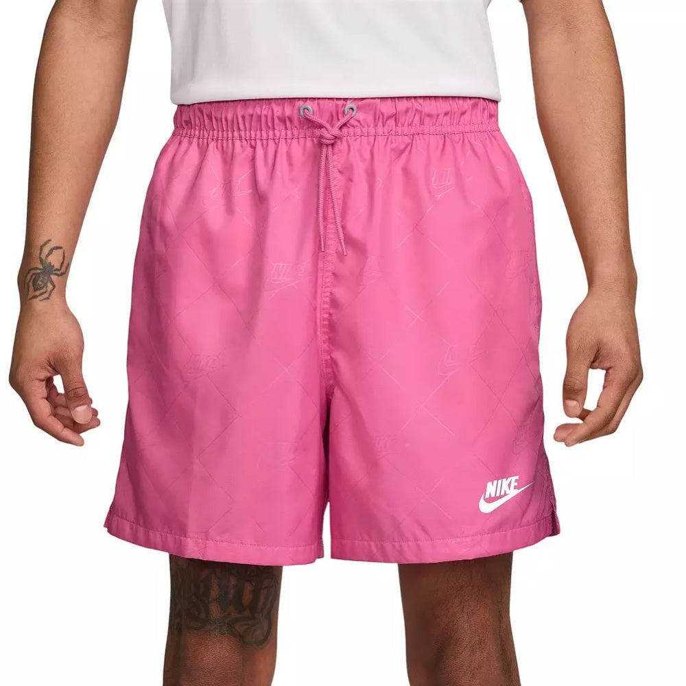 Nike Men's Club Woven Flow Shorts in Bright Pink