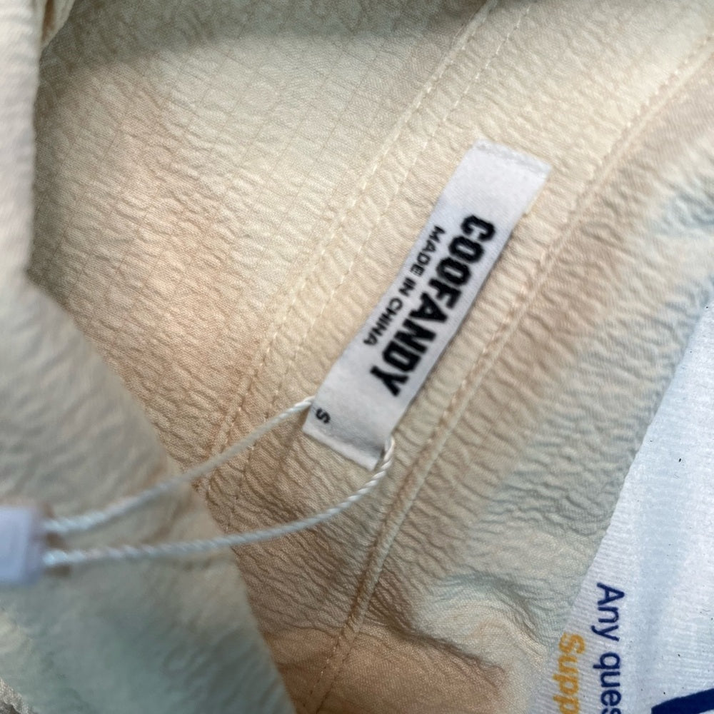 Beige Short Sleeve Shirt and Shorts Set