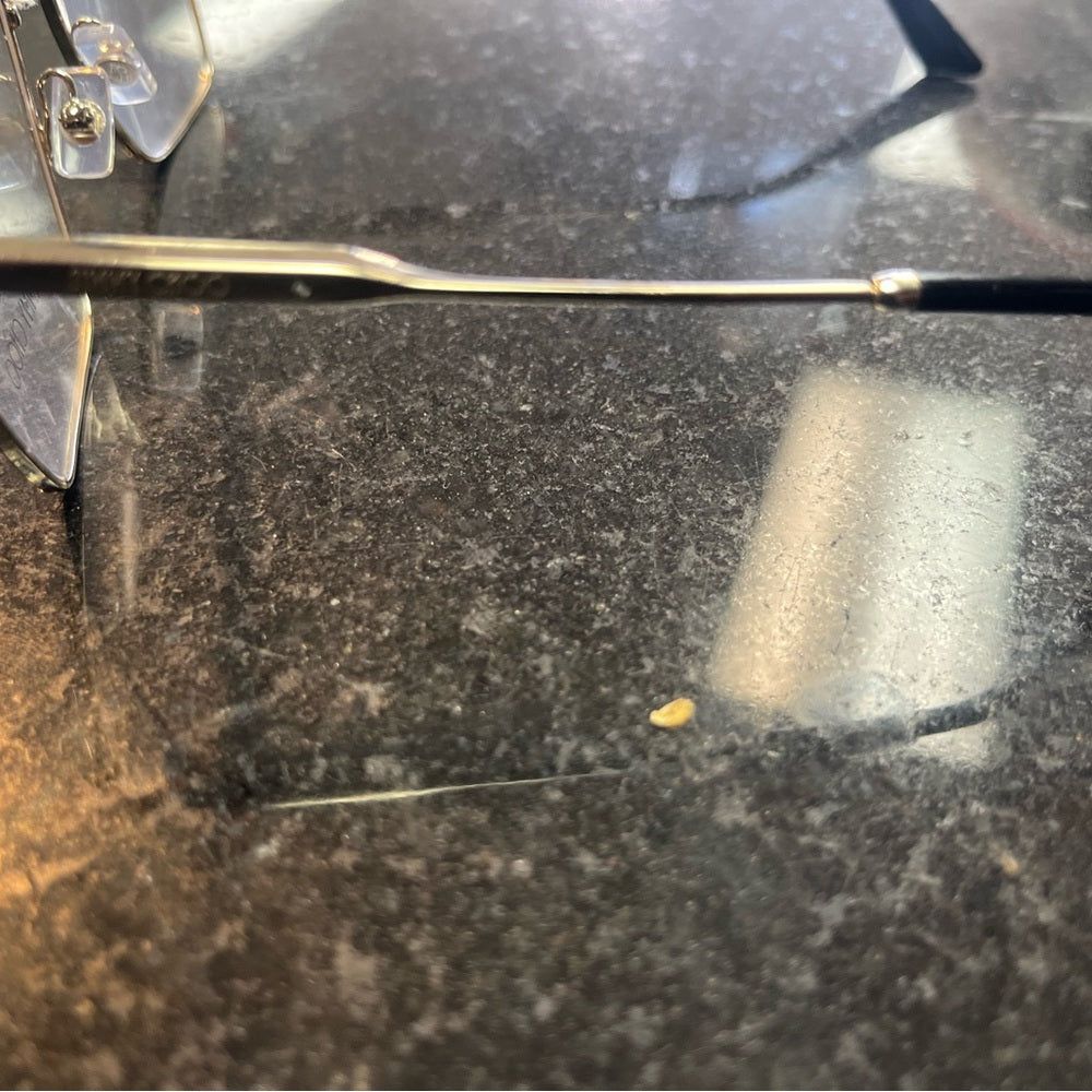 Jimmy Choo Gold and Black Square Chic Glasses