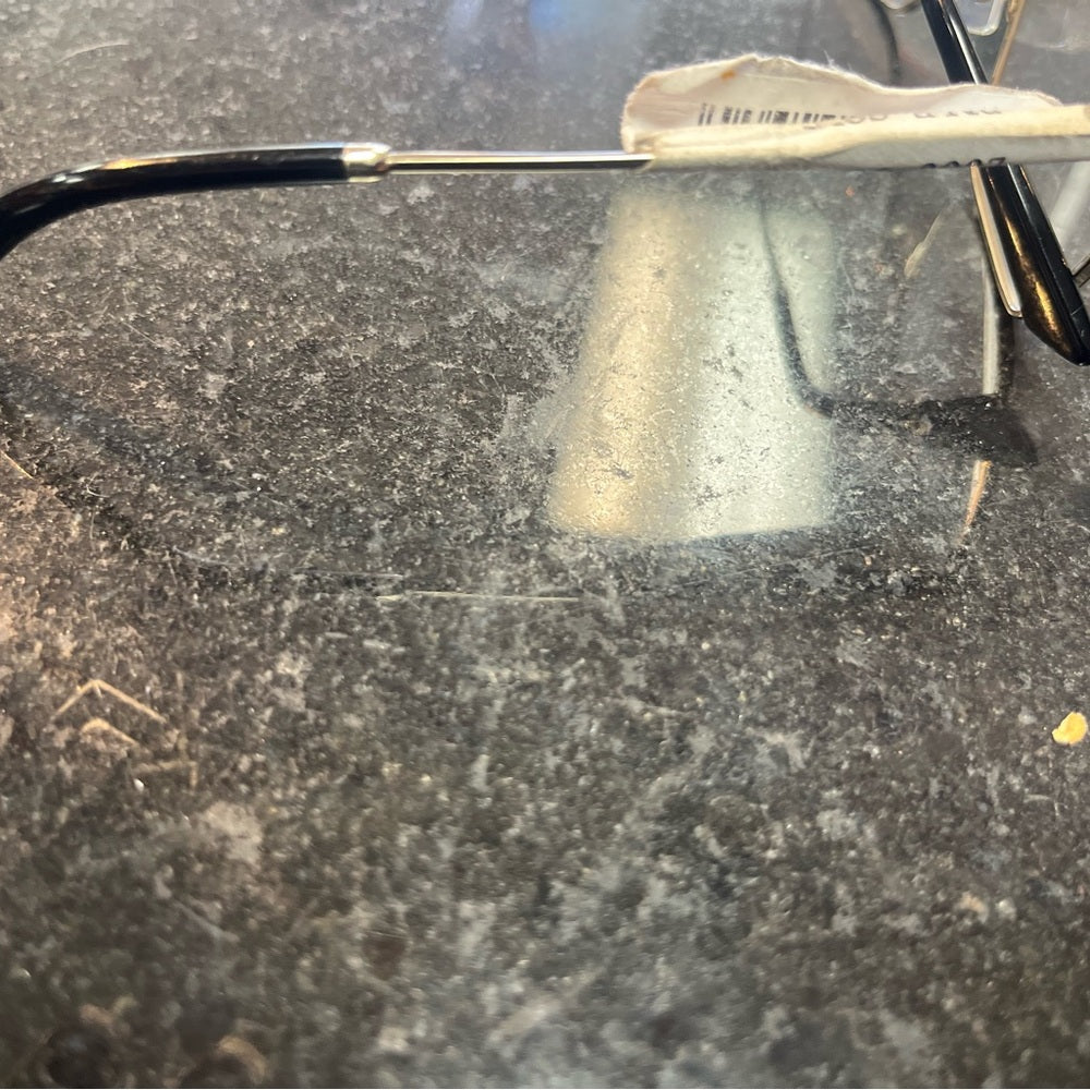 Jimmy Choo Gold and Black Square Chic Glasses