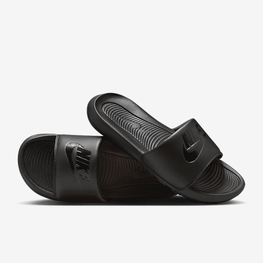 Sz Various Nike Black Slide Sandals with Logo