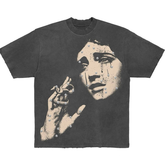 Artistic Face Design Graphic Tee