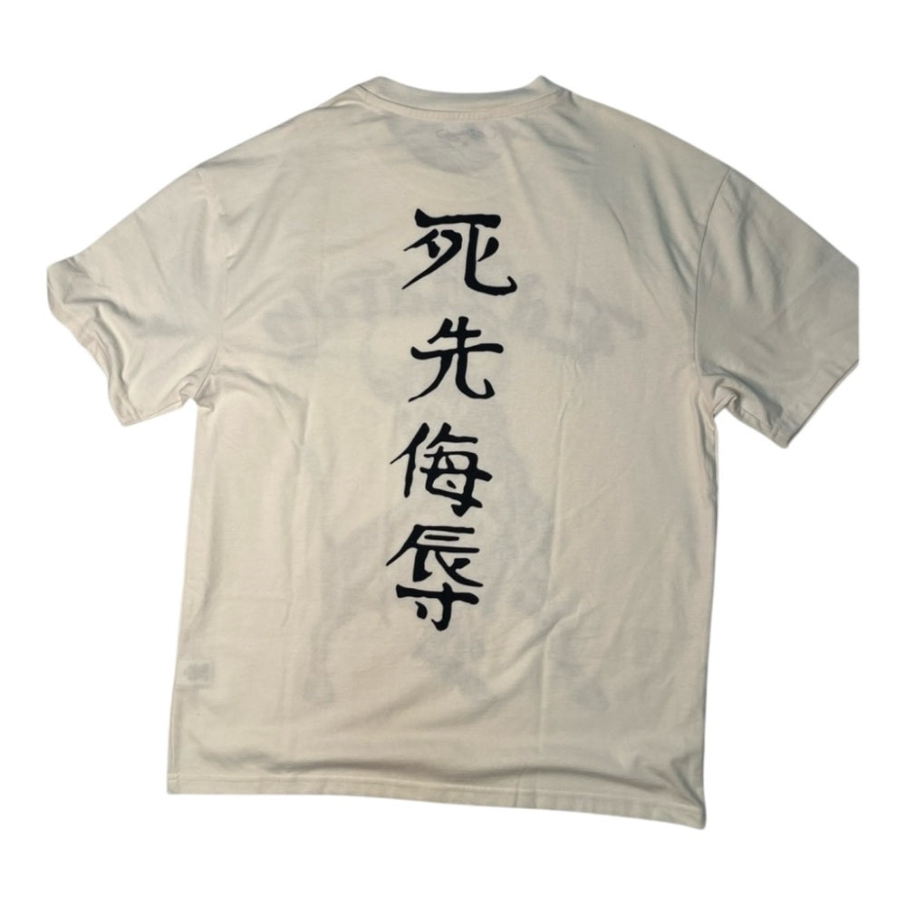 Ed Hardy Cream Rhinestone Graphic Tee