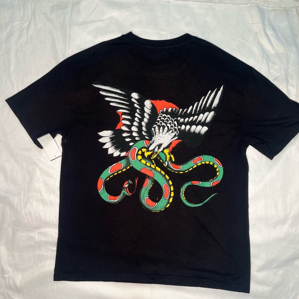 Ed Hardy Men's Eagle Snake Boxy Tee - Vintage Black