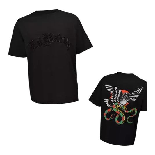 Ed Hardy Men's Eagle Snake Boxy Tee - Vintage Black