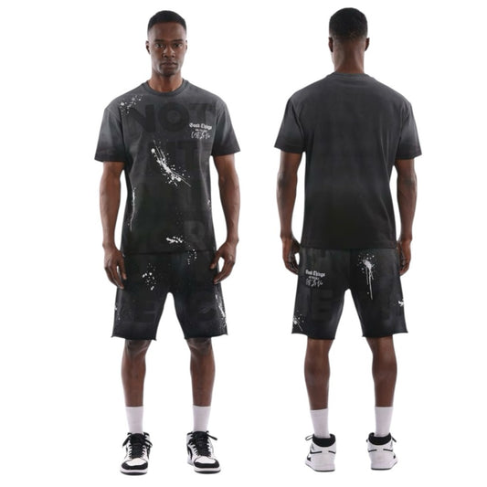 Sz Various Black Good things are possible Graphic T-Shirt and Shorts Set