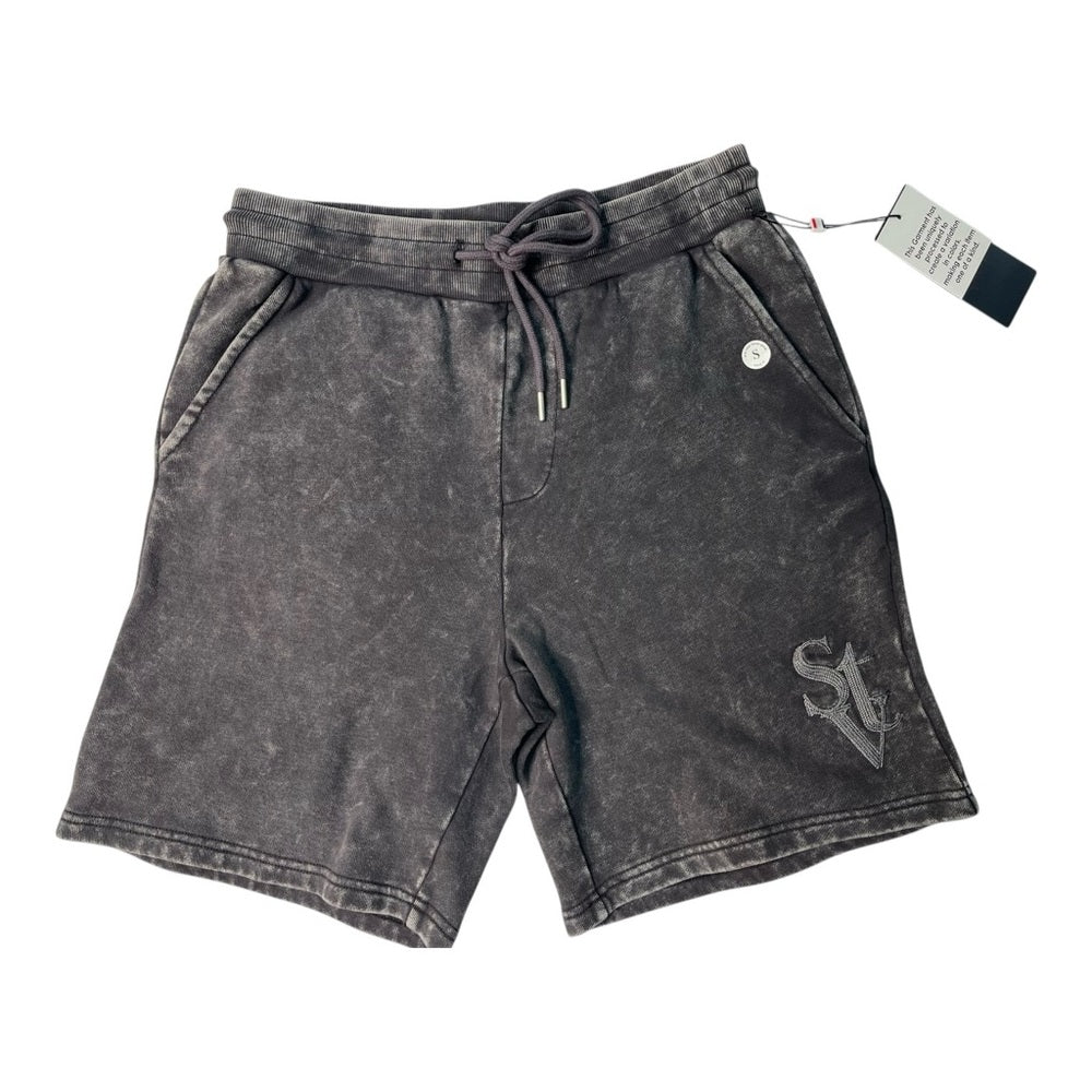 Gray Casual Logo Shorts