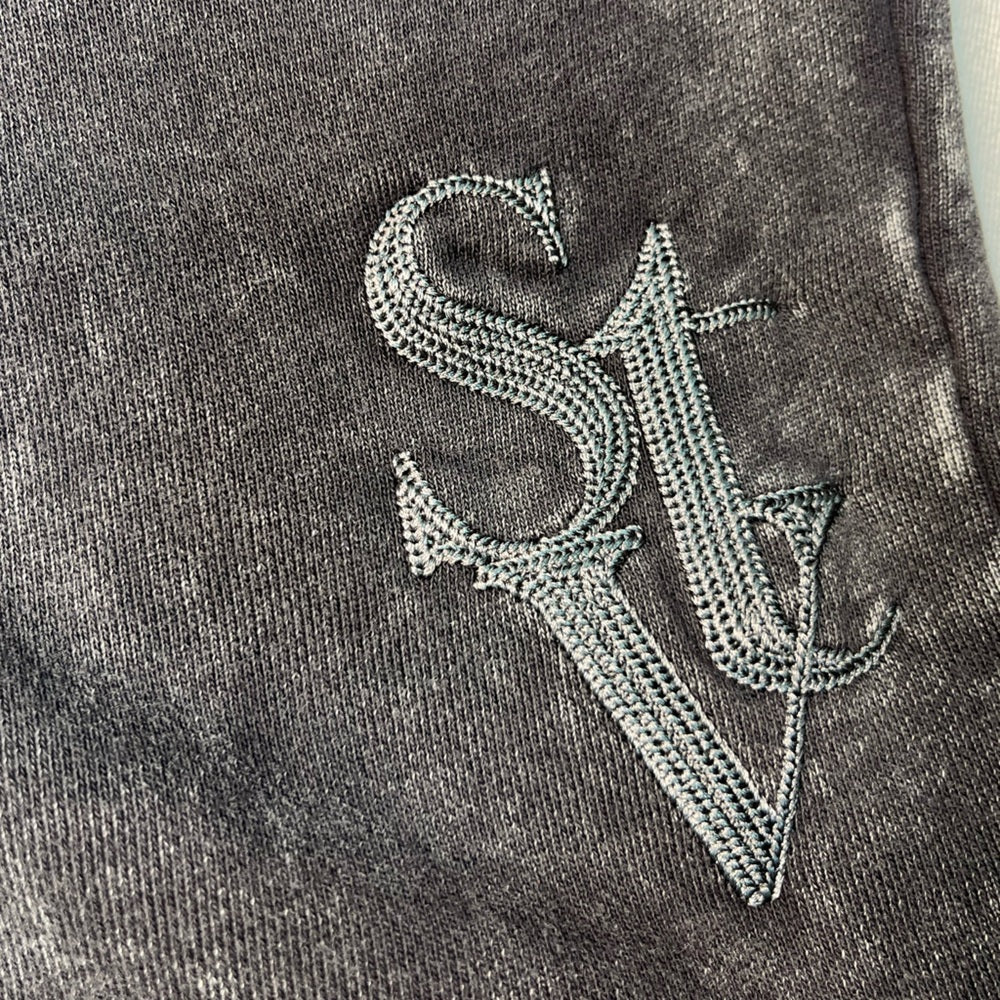 Gray Casual Logo Shorts