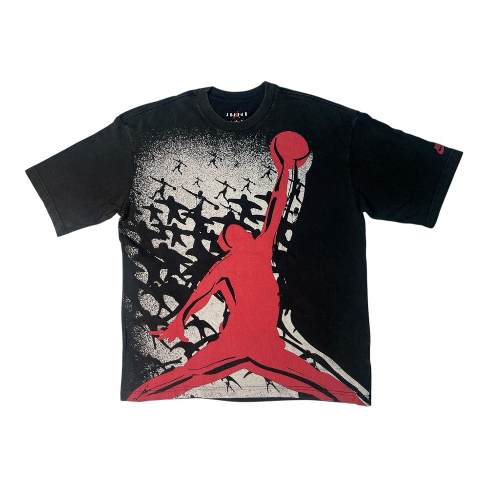 Jordan Men's Oversized Reissue Tee - Black & Red Jumpman Graphic
